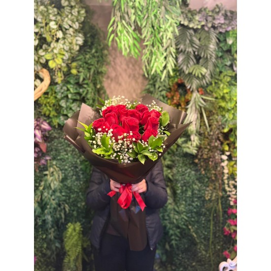 15'li Kırmızı Gül Buketi