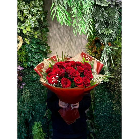 23'lü Kırmızı Gül Buketi