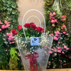 Şık Çantada Kırmızı Gül Buketi