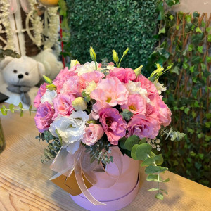 Pembe Kutuda Lisyantus Aranjmanı